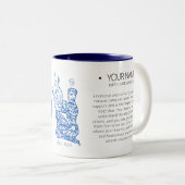 がんパーソナライズされた〔占星術の〕十二宮図11oz ツートーンマグカップ (正面右)