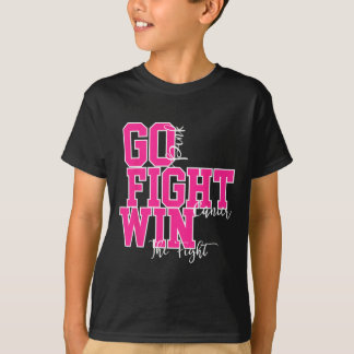 がんピンク乳がん認識度戦士と闘う Tシャツ