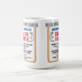 がんファイター感動的ギフトコーヒーマグ コーヒーマグカップ (中央)