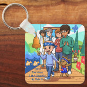 がんフリーキーチ感動的ェン キーホルダー (正面)