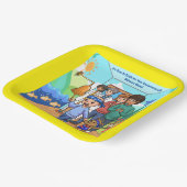 がんフリー周年記念パーティープレート ペーパープレート (傾斜あり)