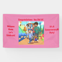 がんフリー記念日パーティービニールバナー 横断幕