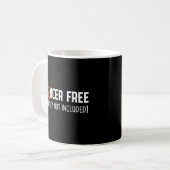 がんフリー[腎臓は含まれない] コーヒーマグカップ (正面左)