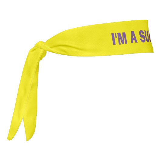 がんヘアタイヘッドバンドパープルオンイエロー タイヘッドバンド (回転270)