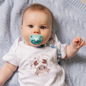 がんベビー:「カニの居心地の良い〔占星術の〕十二宮図スタイル」 ベビーボディスーツ