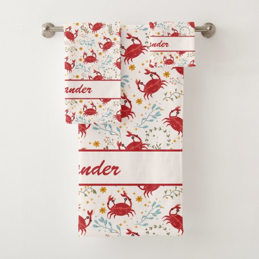 がんベビー | 小さなカニのための優しい幼児 バスタオルセット (インサイチュ)