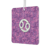 がんモダン〔占星術の〕十二宮図徴候ピンクデジタルカモフラージュ カーエアーフレッシュナー (左)