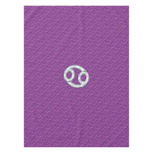 がんモダン〔占星術の〕十二宮図徴候ピンクデジタルカモフラージュ テーブルクロス (正面)