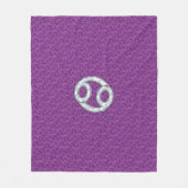 がんモダン〔占星術の〕十二宮図徴候ピンクデジタルカモフラージュ フリースブランケット (正面)