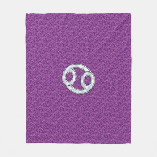 がんモダン〔占星術の〕十二宮図徴候ピンクデジタルカモフラージュ フリースブランケット (正面)