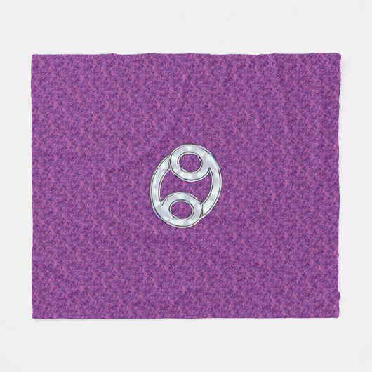 がんモダン〔占星術の〕十二宮図徴候ピンクデジタルカモフラージュ フリースブランケット (正面(横))