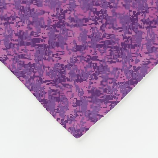 がんモダン〔占星術の〕十二宮図徴候ピンクデジタルカモフラージュ フリースブランケット (角)