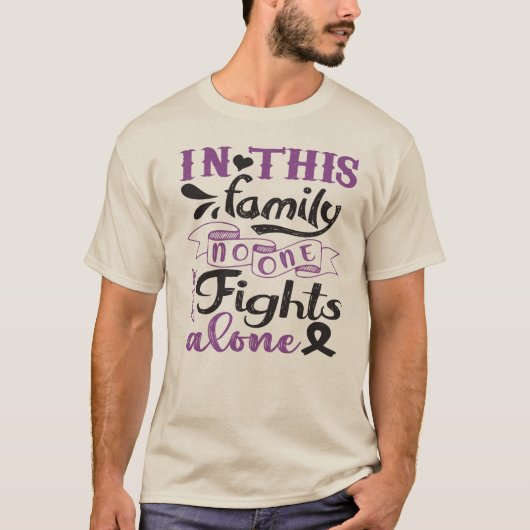 がんユニセックスと闘う Tシャツ (正面)