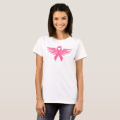 がんリボンウィング女性Tシャツ Tシャツ (正面フル)