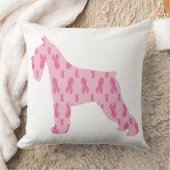 がんリボンシュナウザーを治そう クッション (ブランケット)