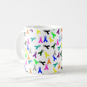 がんリボンマグカップ コーヒーマグカップ (正面左)