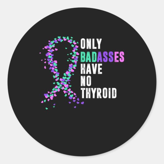 がんリボン甲状腺摘出手術ブレード ラウンドシール (正面)