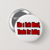 がん列車事故 缶バッジ (正面&裏面)