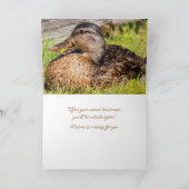 がん勇気付けられるマラードアヒル カード (内部)