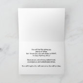 がん勇気付けられる – 勇敢さが美しい カード (内部)