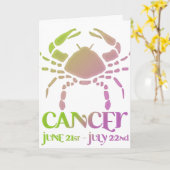 がん占星術誕生日カードデザイン1 カード (黄色い花)