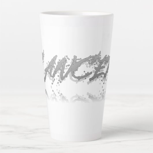 がん反射 カフェラテマグ (正面)