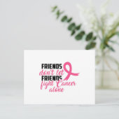 がん啓発リボンTシャツ ポストカード (スタンド正面)