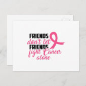 がん啓発リボンTシャツ ポストカード (正面/裏面)