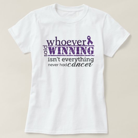 がん啓発 勝つことが全て Tシャツ (デザイン正面)