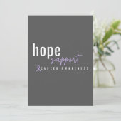 がん啓発. 希望とサポートのご案内 招待状 (スタンド正面)