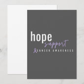 がん啓発. 希望とサポートのご案内 招待状 (正面/裏面)