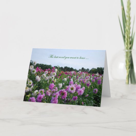 がん回復 カード (正面)