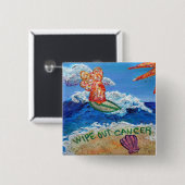 がん天使を一掃する 缶バッジ (正面&裏面)