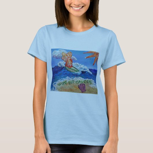 がん天使を一掃する Tシャツ (正面)