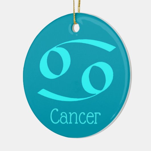 がん太陽標識〔占星術の〕十二宮図記号 セラミックオーナメント (左)