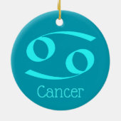 がん太陽標識〔占星術の〕十二宮図記号 セラミックオーナメント (裏面)