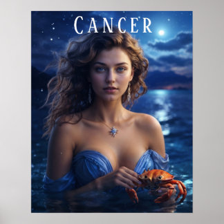 がん女性ポス占星術のター ポスター