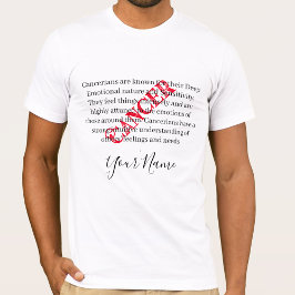 がん形質と〔占星術の〕十二宮図徴候 Tシャツ