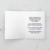 がん患考える者のお客様 – 自分が誰かを覚えておけ カード (内部)