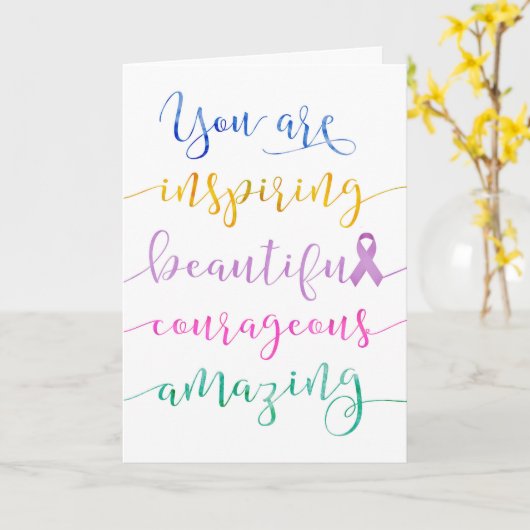 がん患考える者のお客様 – 自分が誰かを覚えておけ カード (黄色い花)