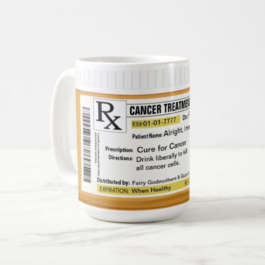 がん患者に対するRX コーヒーマグカップ (正面左)
