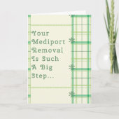 がん患者のためのメディポート除去カード カード (正面)