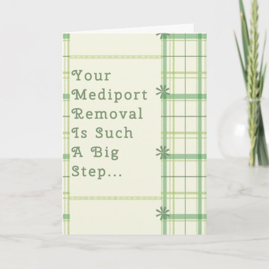 がん患者のためのメディポート除去カード カード (正面)