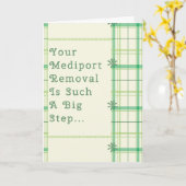 がん患者のためのメディポート除去カード カード (黄色い花)