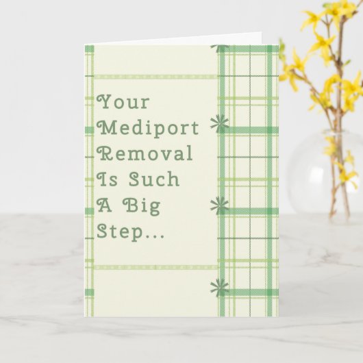 がん患者のためのメディポート除去カード カード (黄色い花)