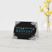 がん患者の勇気付けられる – 驚異的な勇気 カード (黄色い花)