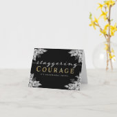 がん患者の勇気付けられる – 驚異的な勇気 カード (黄色い花)