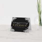 がん患者の勇気付けられる – 驚異的な勇気 カード (正面)