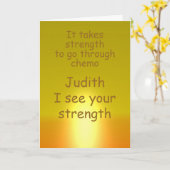 がん患者の友人の化学カードがよくなる カード (黄色い花)