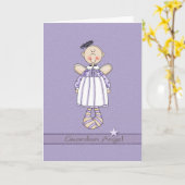 がん患者の守護天使 カード (黄色い花)